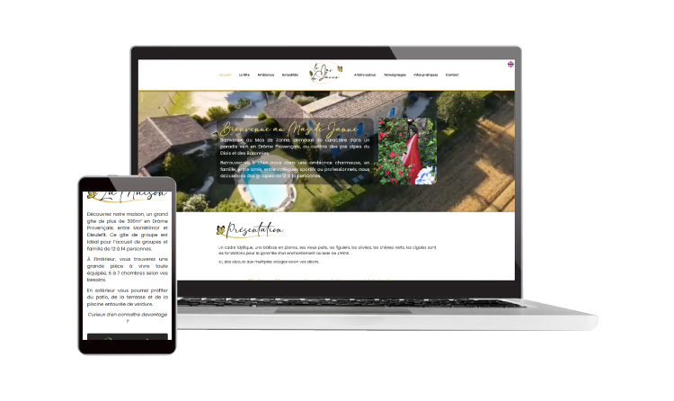 Site web créé à Montélimar