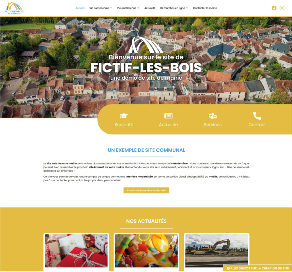 site internet de mairie demo