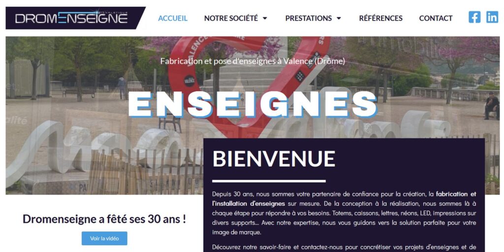 site web Dromenseigne Valence